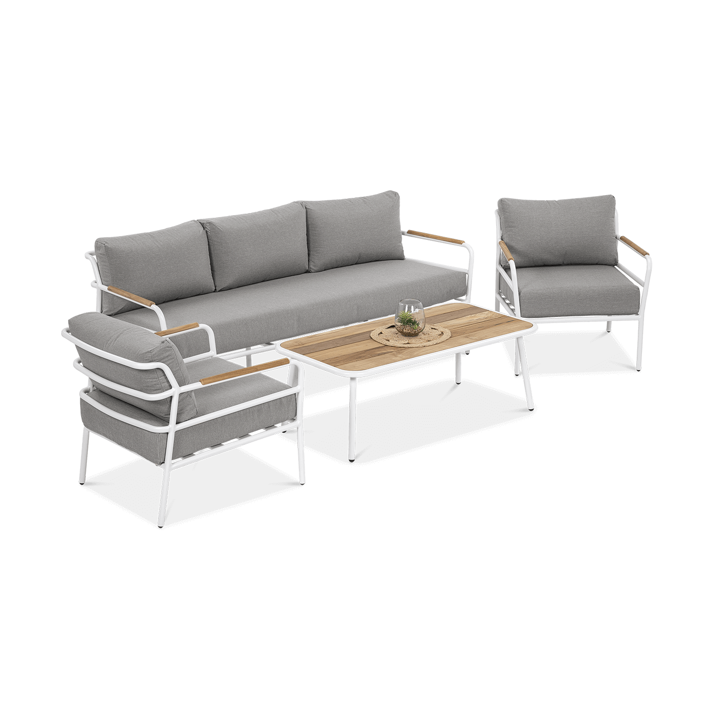 Zestaw mebli ogrodowych Orchid Caffe White Furrore