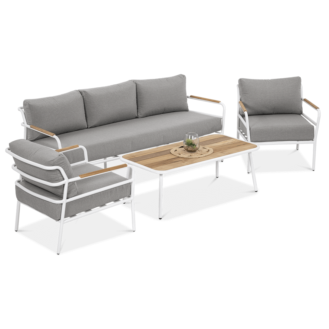 Zestaw mebli ogrodowych Orchid Caffe White Furrore