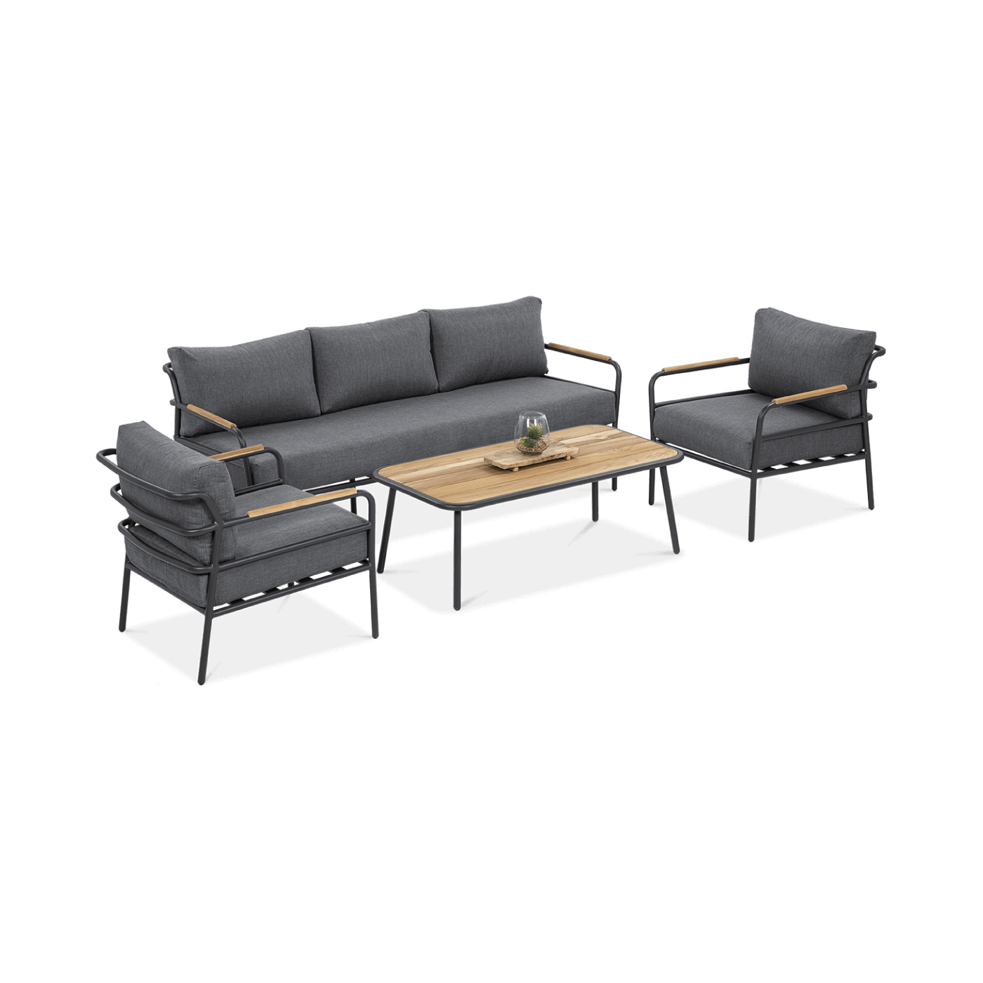 Zestaw mebli balkonowych Orchid Caffe Grey