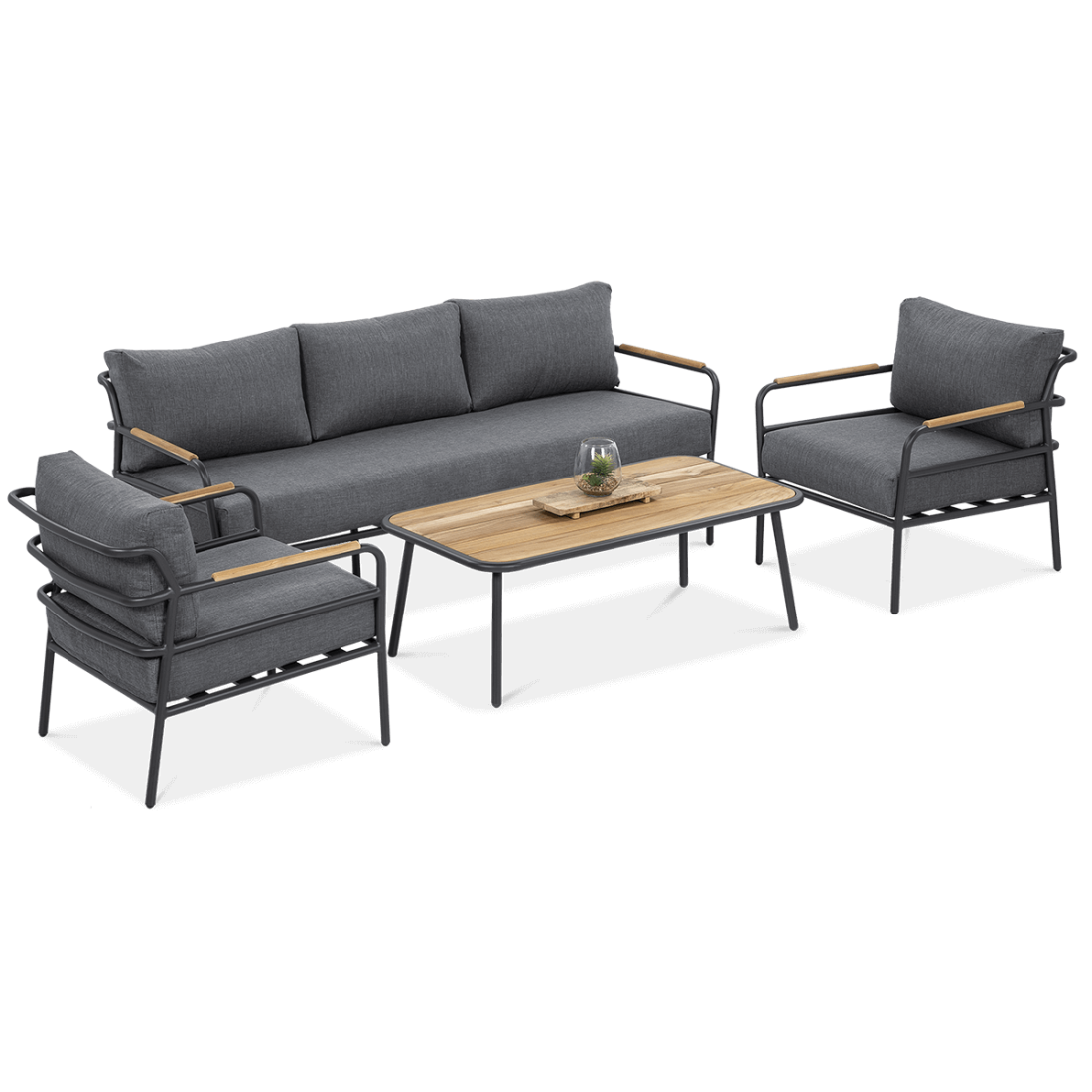 Zestaw mebli balkonowych Orchid Caffe Grey