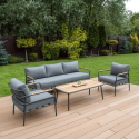 Zestaw mebli balkonowych Orchid Caffe Grey
