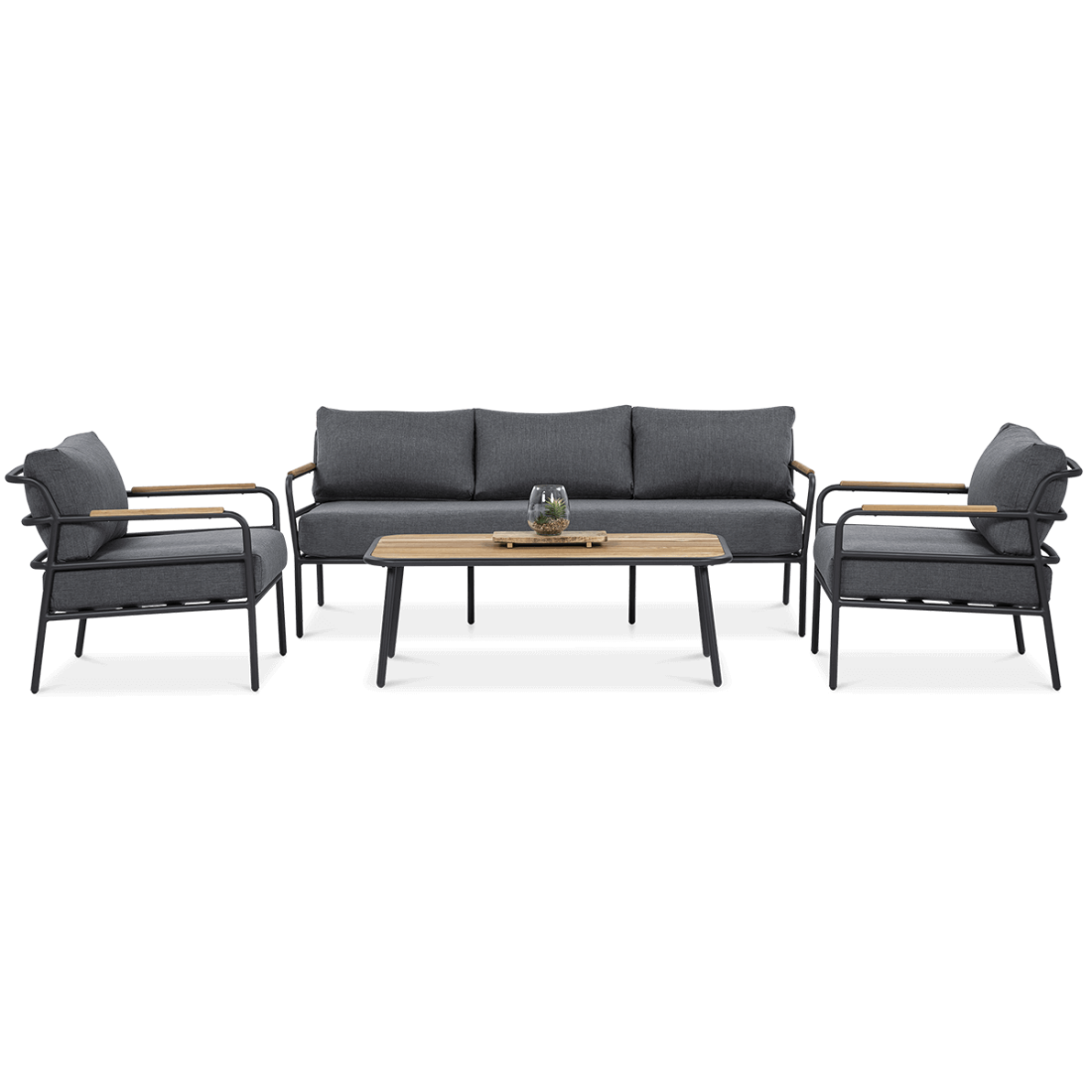 Zestaw mebli balkonowych Orchid Caffe Grey