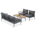 Zestaw mebli balkonowych Orchid Caffe Grey