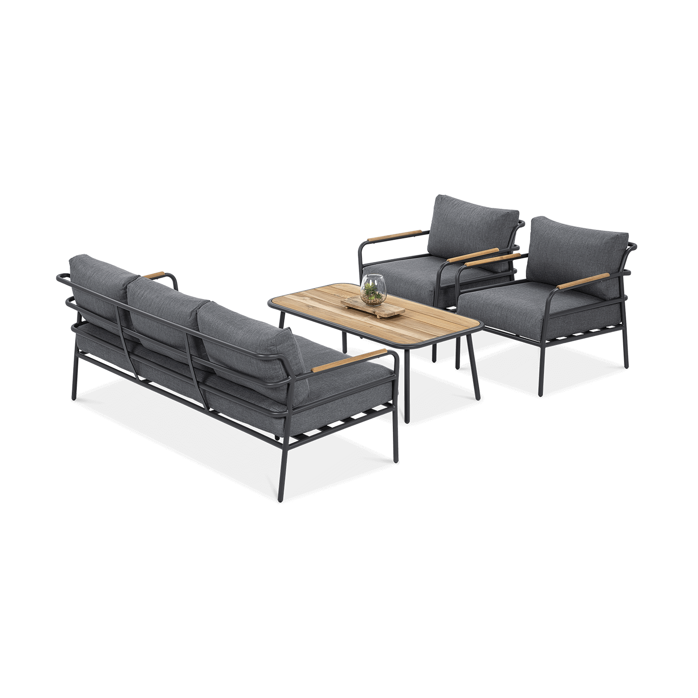 Zestaw mebli balkonowych Orchid Caffe Grey