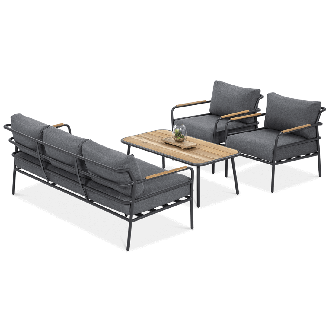 Zestaw mebli balkonowych Orchid Caffe Grey