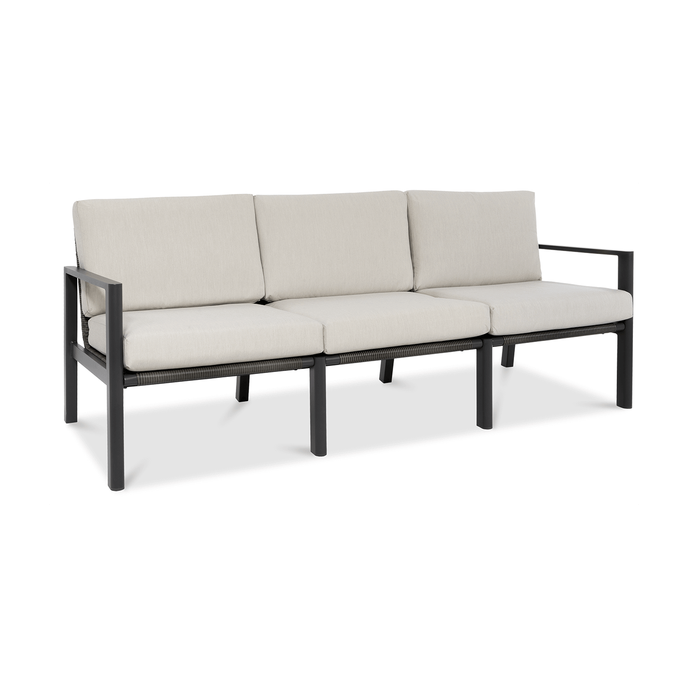 Zestaw mebli wypoczynkowych Lotus Caffe Dark Grey Furrore