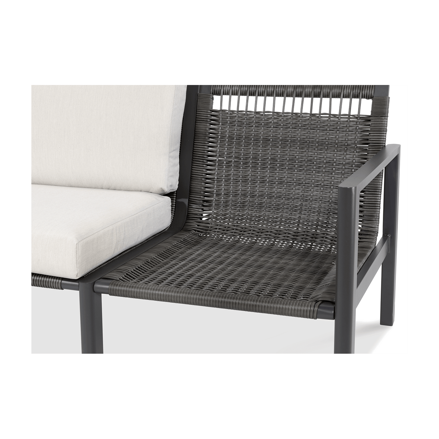 Zestaw mebli wypoczynkowych Lotus Caffe Dark Grey Furrore