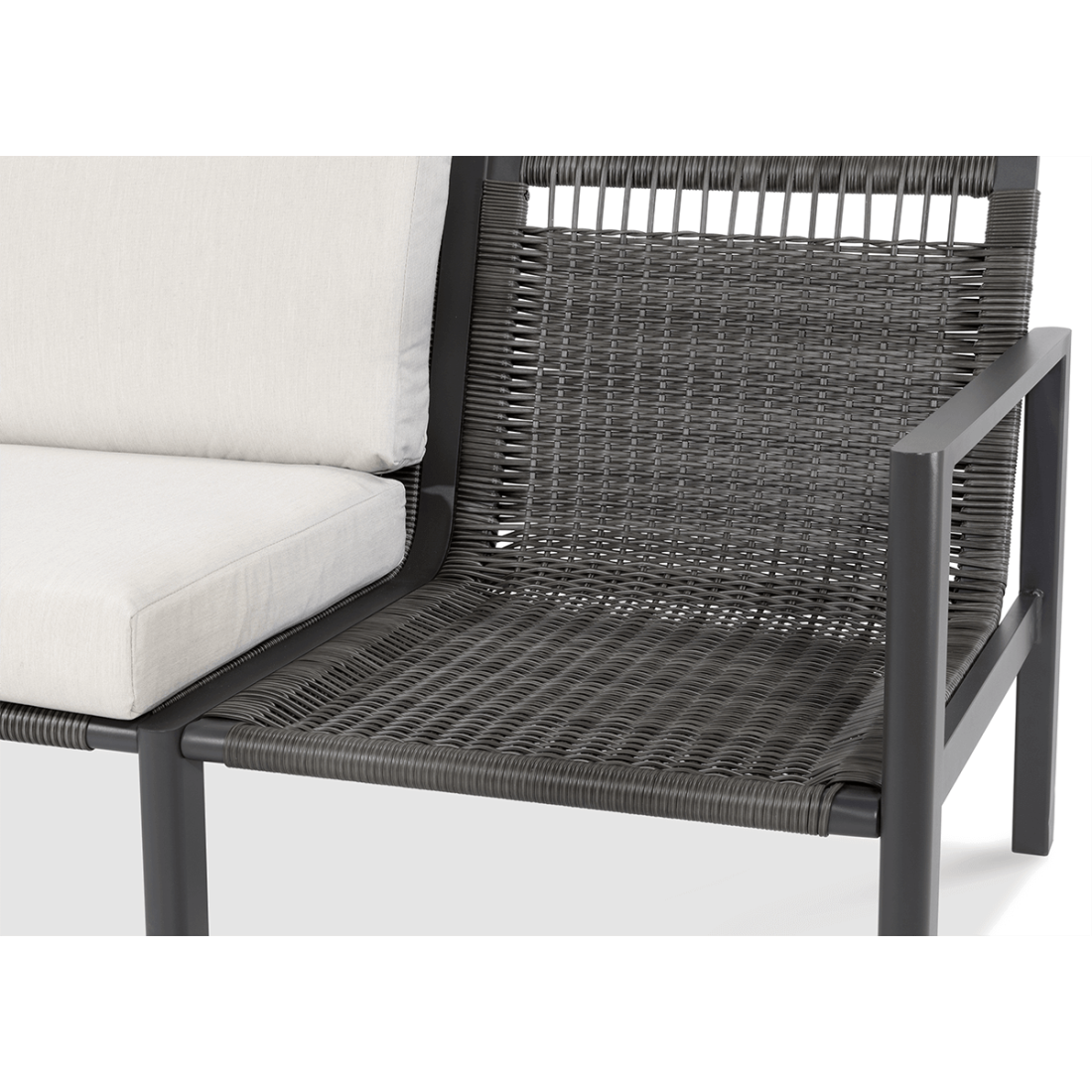 Zestaw mebli wypoczynkowych Lotus Caffe Dark Grey Furrore