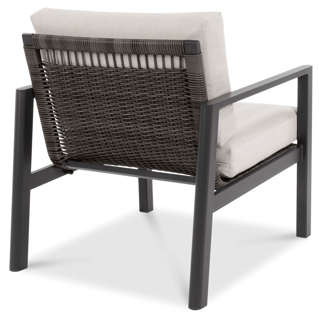 Zestaw mebli wypoczynkowych Lotus Caffe Dark Grey Furrore