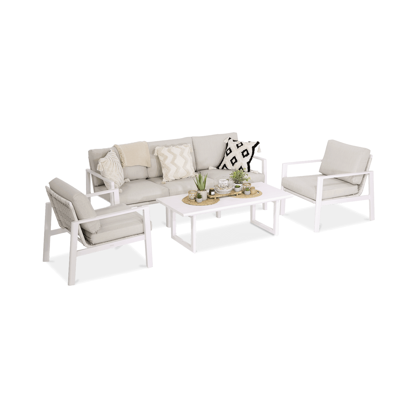 Meble wypoczynkowe Lotus Caffè White Furrore