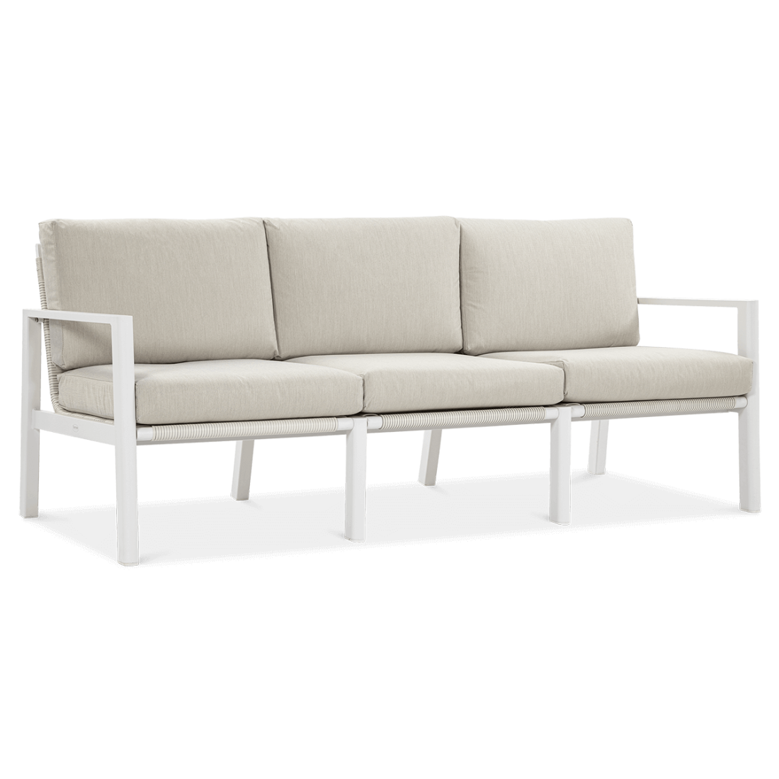 Meble wypoczynkowe do ogrodu - Lotus Dining White Furrore