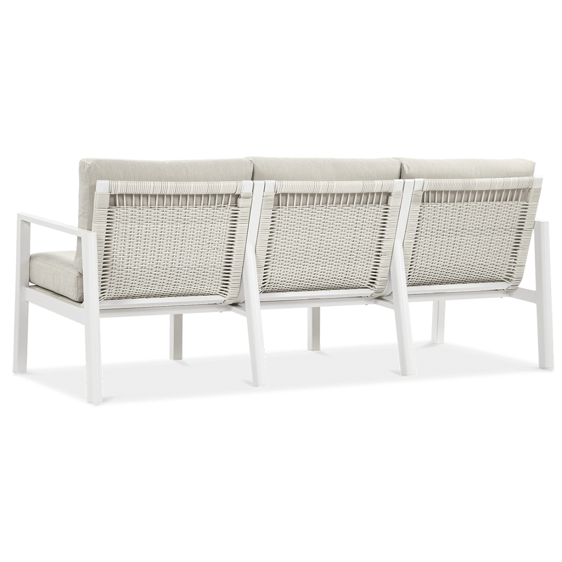 Meble wypoczynkowe do ogrodu - Lotus Dining White Furrore