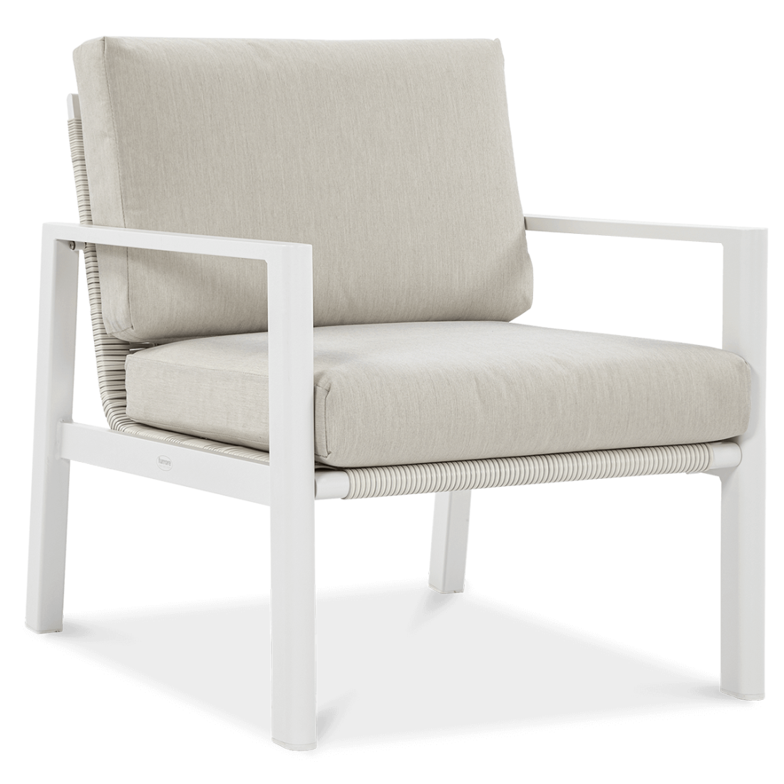 Meble wypoczynkowe do ogrodu - Lotus Dining White Furrore