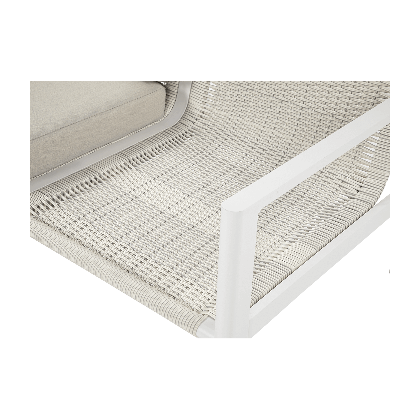 Meble wypoczynkowe do ogrodu - Lotus Dining White Furrore