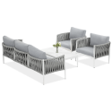 Zestaw mebli ogrodowych Monza Caffe White Furrore