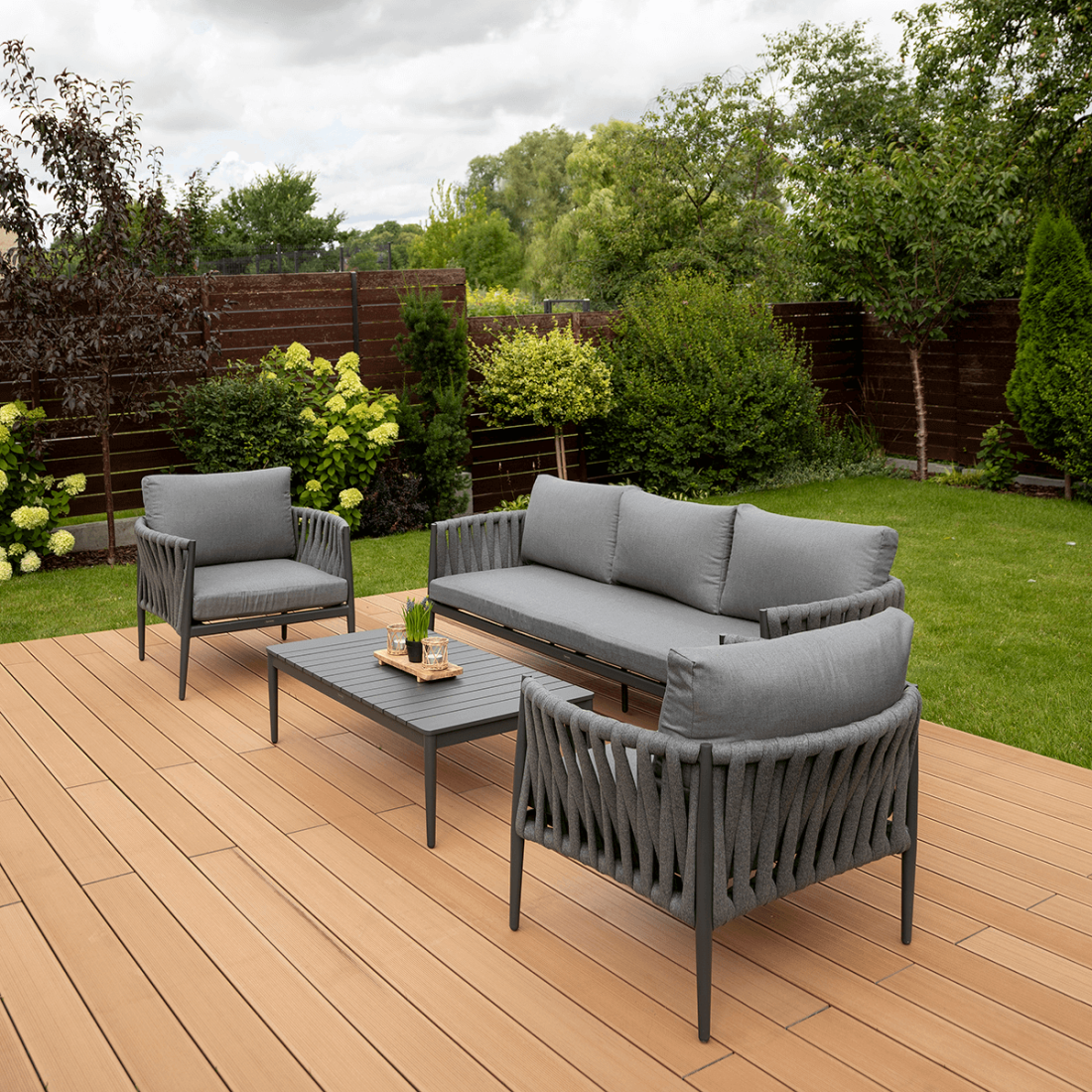 Zestaw do ogrodu MONZA CAFFE GREY FURRORE