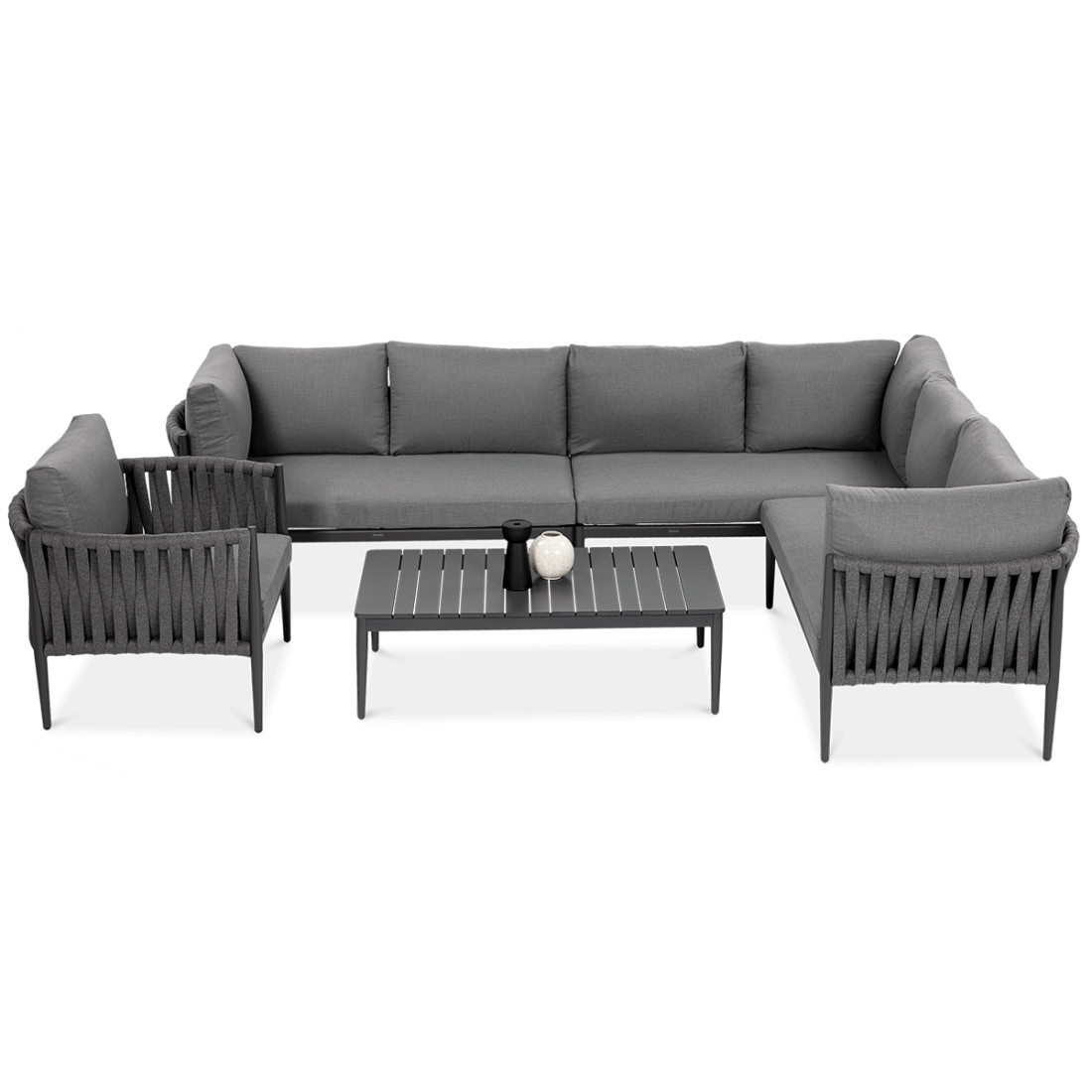 MONZA CAFFE+CORNER ARMCHAIR GREY