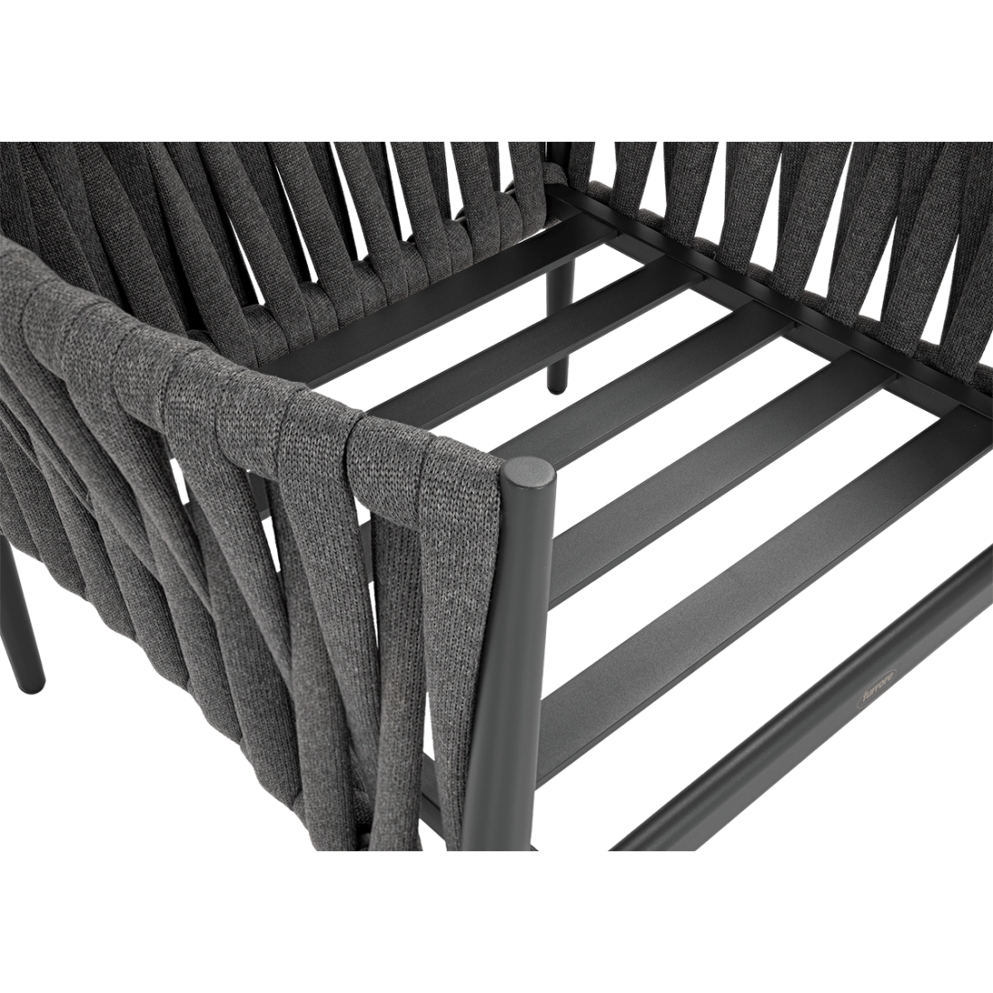 Narożnik ogrodowy aluminiowy Monza Caffe Fotel Grey Furrore