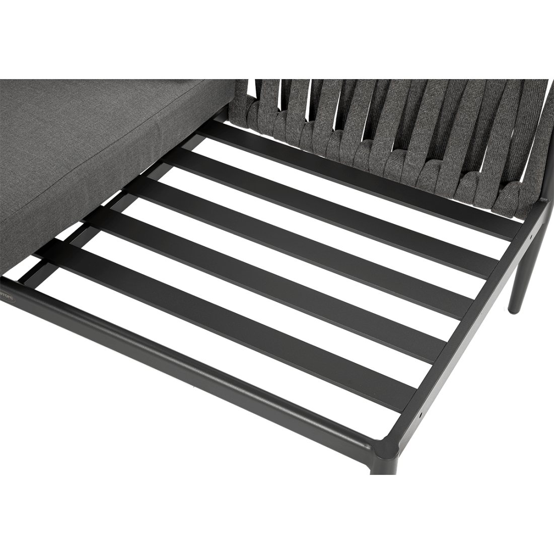 Narożnik ogrodowy aluminiowy Monza Caffe Fotel Grey Furrore