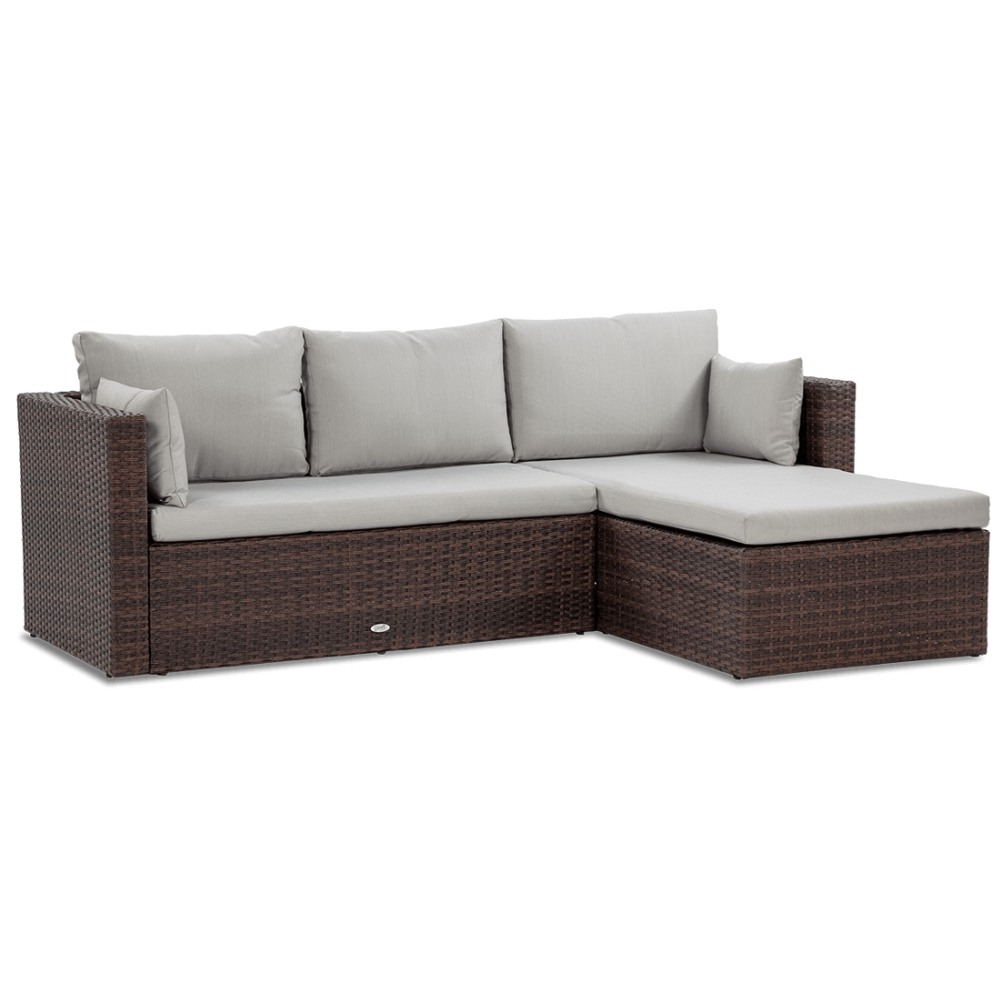 Naroznik ogrodowy technorattanowy LIZBONA Brown