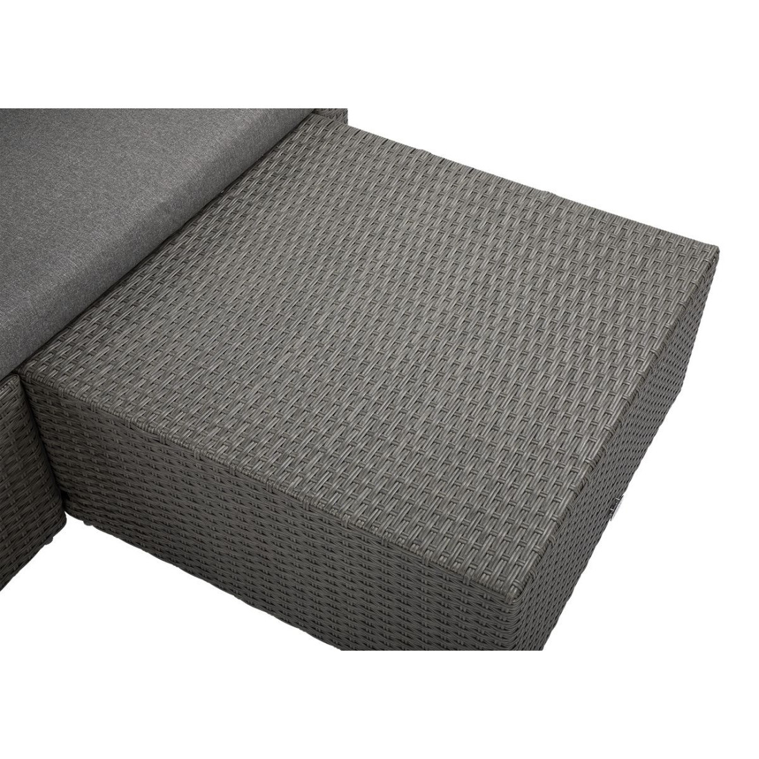 zbliżenie na technorattanową konstrukcję narożnika lizbona