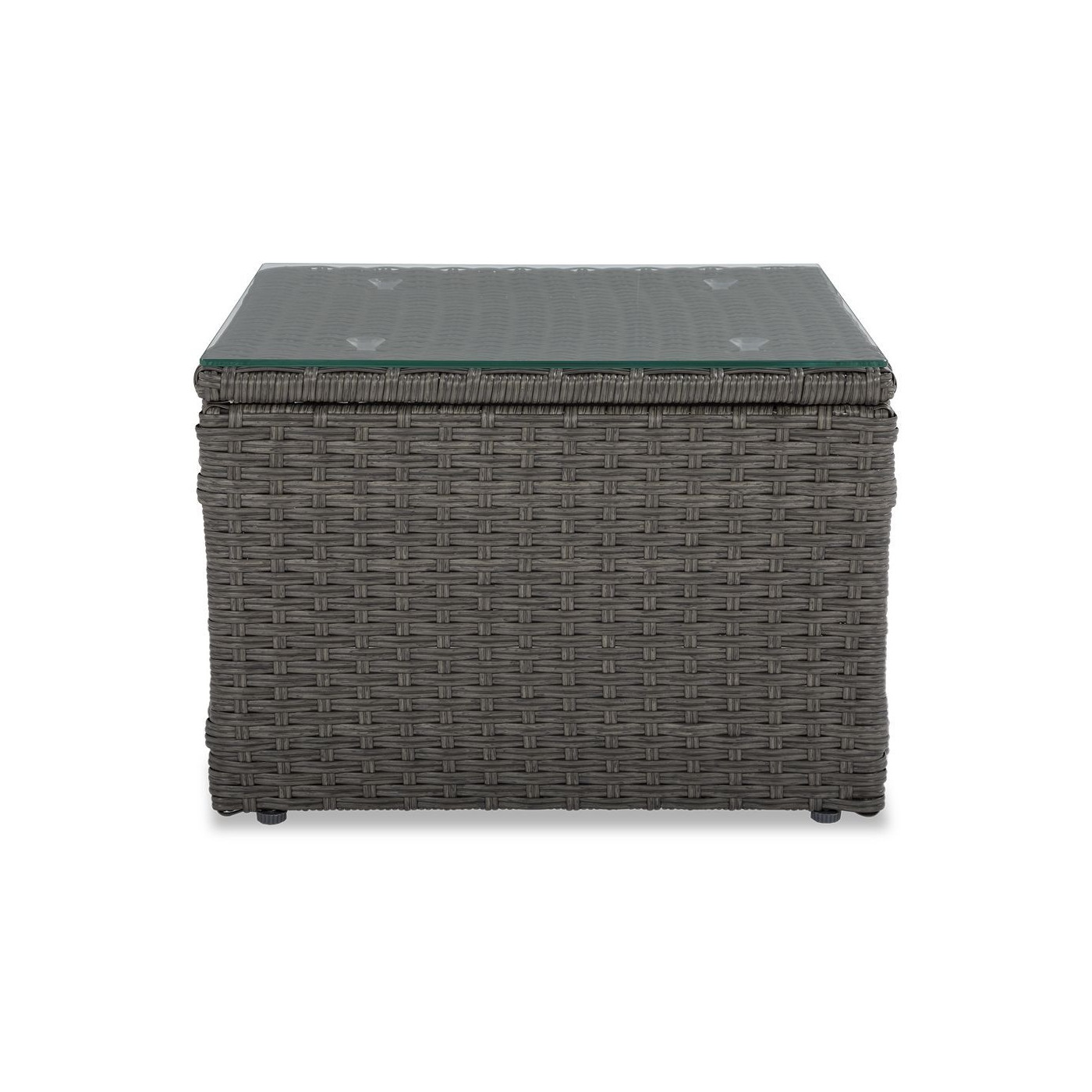 Przód stolika kawowego z szklanym blatem lizbona