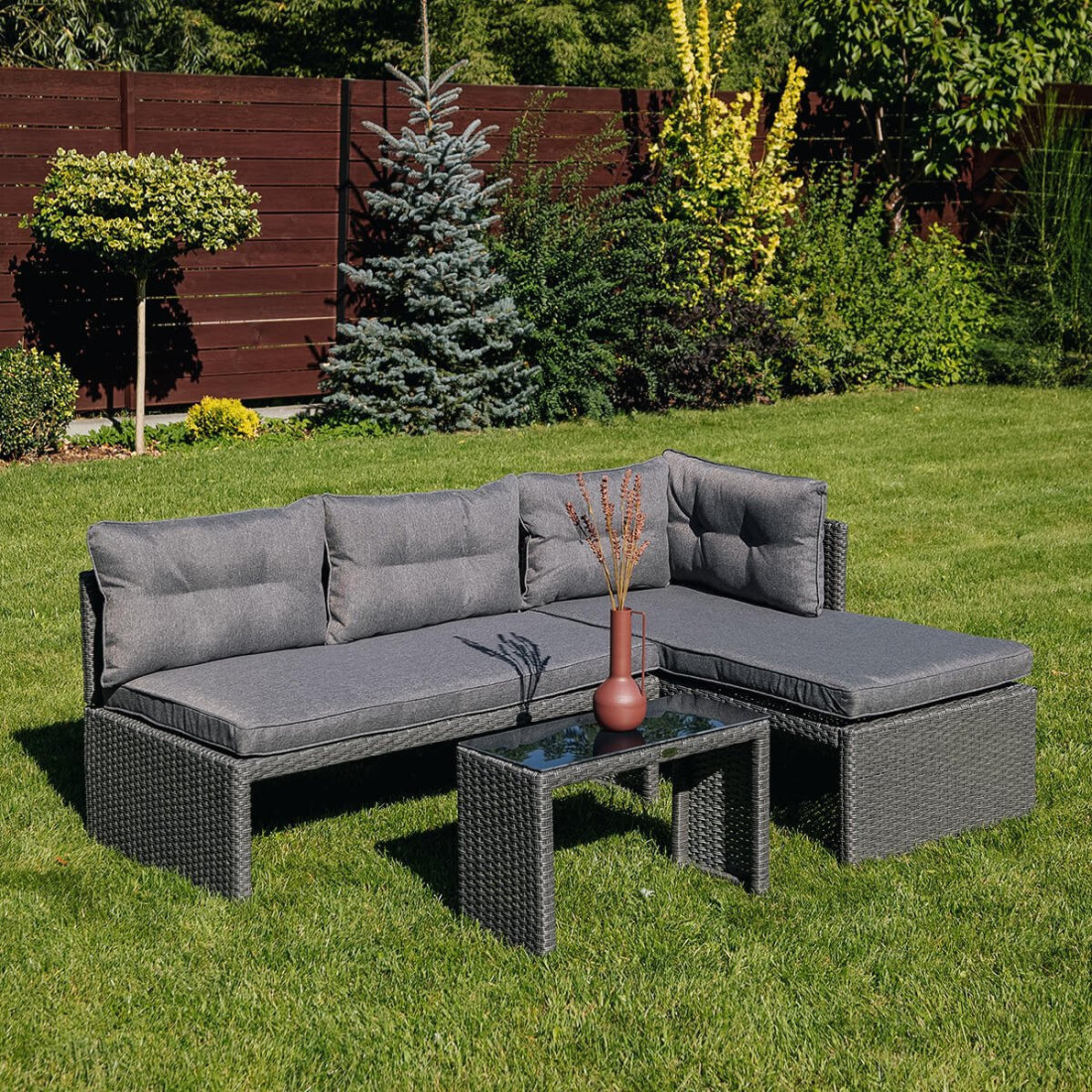 Narożnik ogrodowy Canvas Graphite dla klientów biznesowych