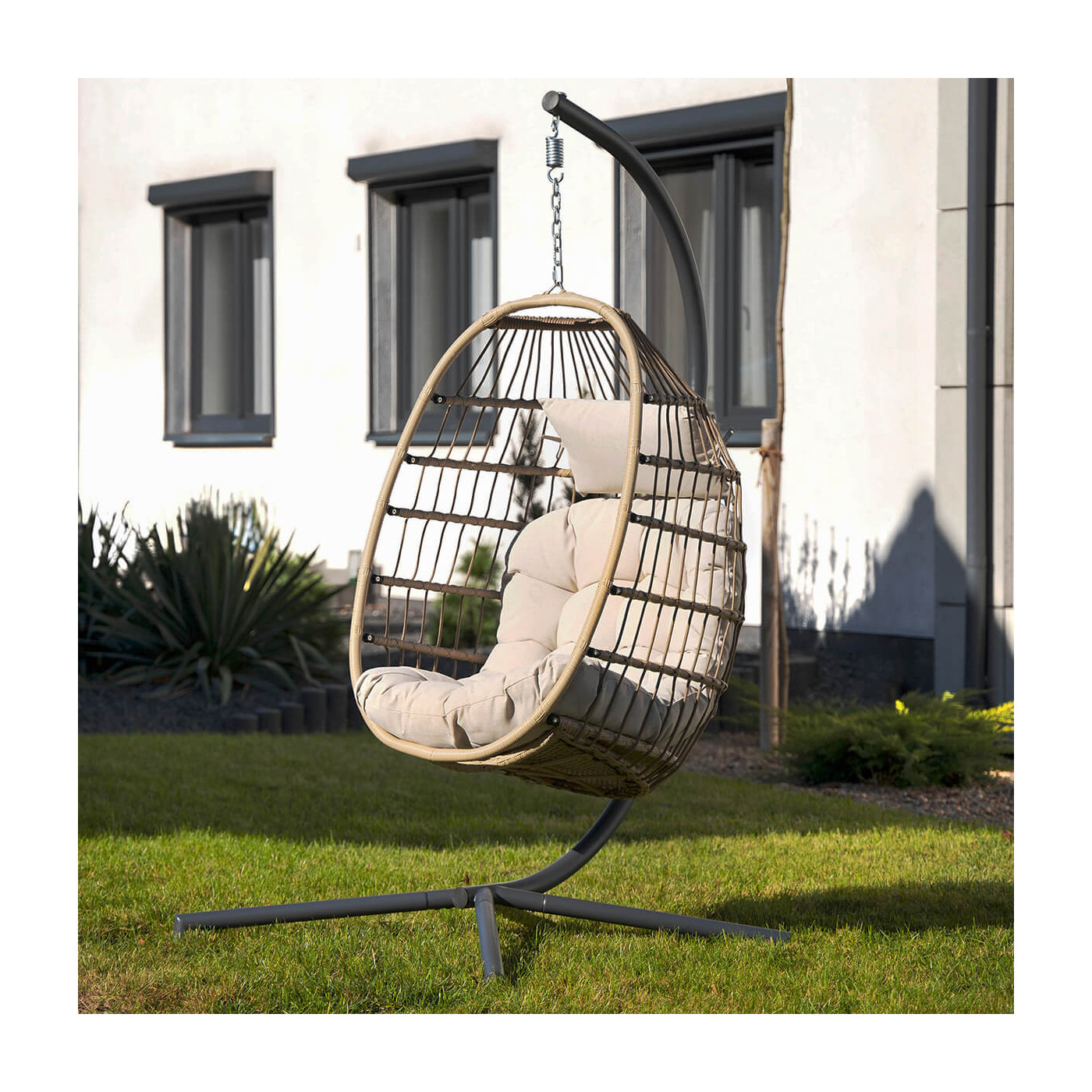 Fotel wiszący ogrodowy Harmony Beige