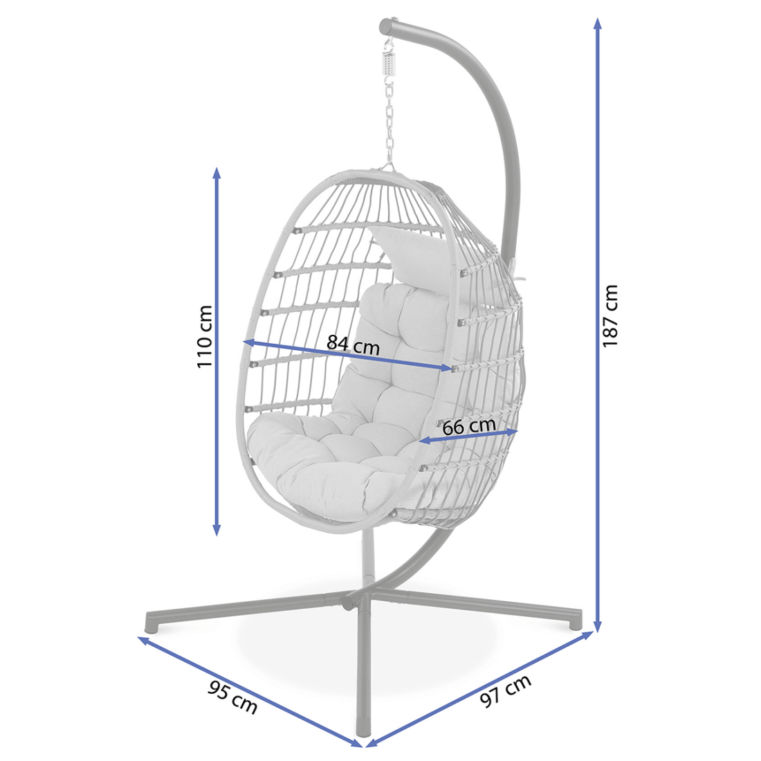 HARMONY BEIGE HANGING CHAIR