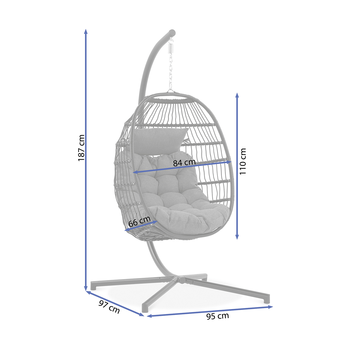 HARMONY BLACK HANGING CHAIR