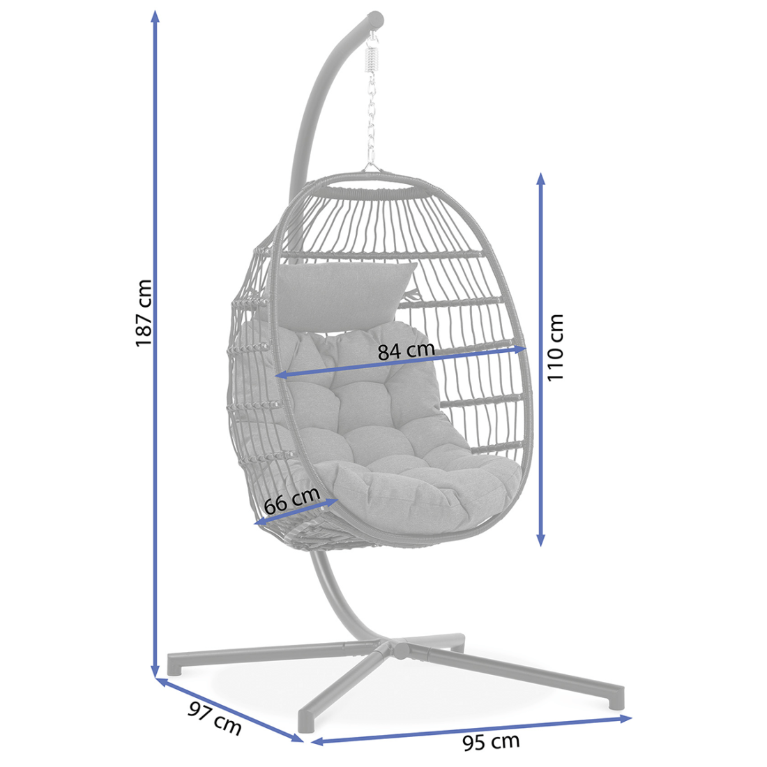 HARMONY BLACK HANGING CHAIR