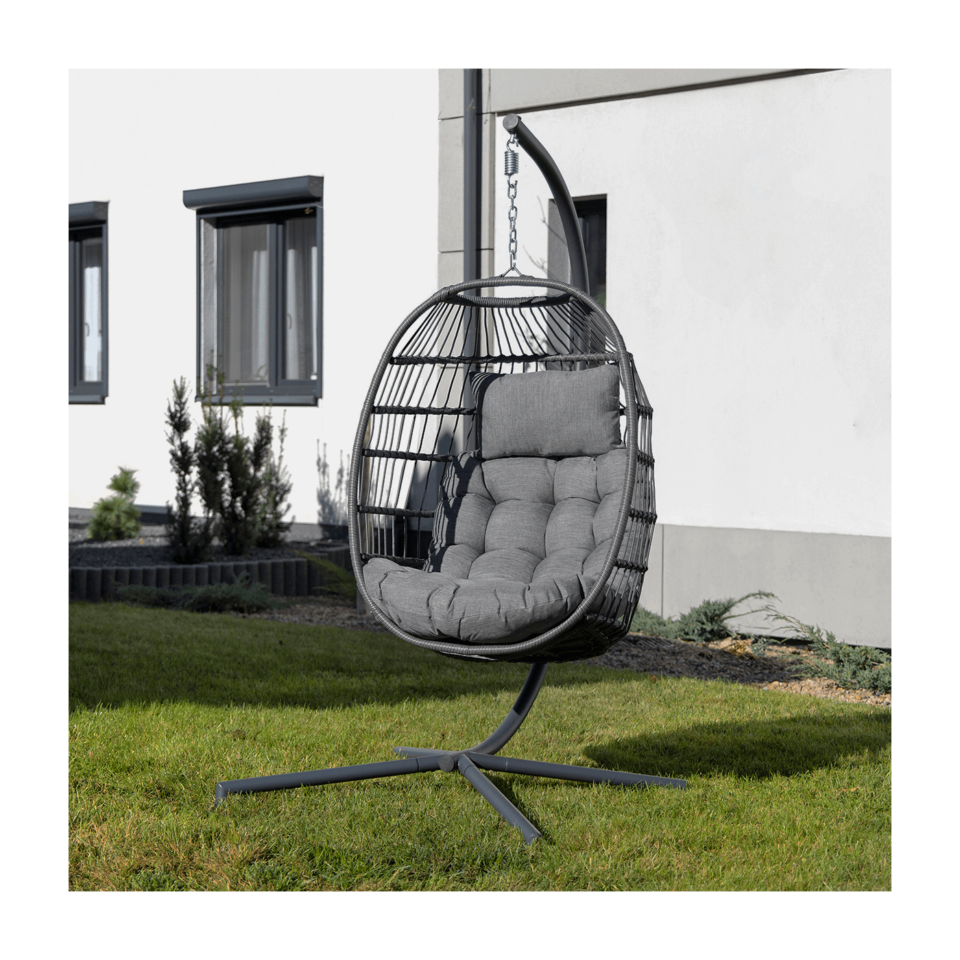 HARMONY HANGING CHAIR GREY