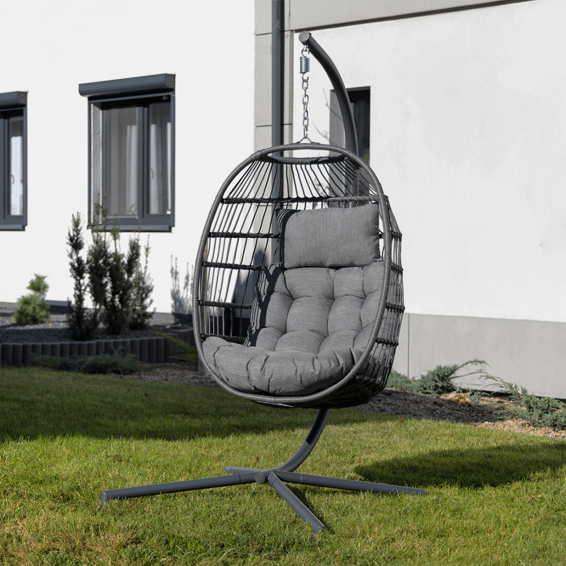 HARMONY FOTEL WISZĄCY GREY