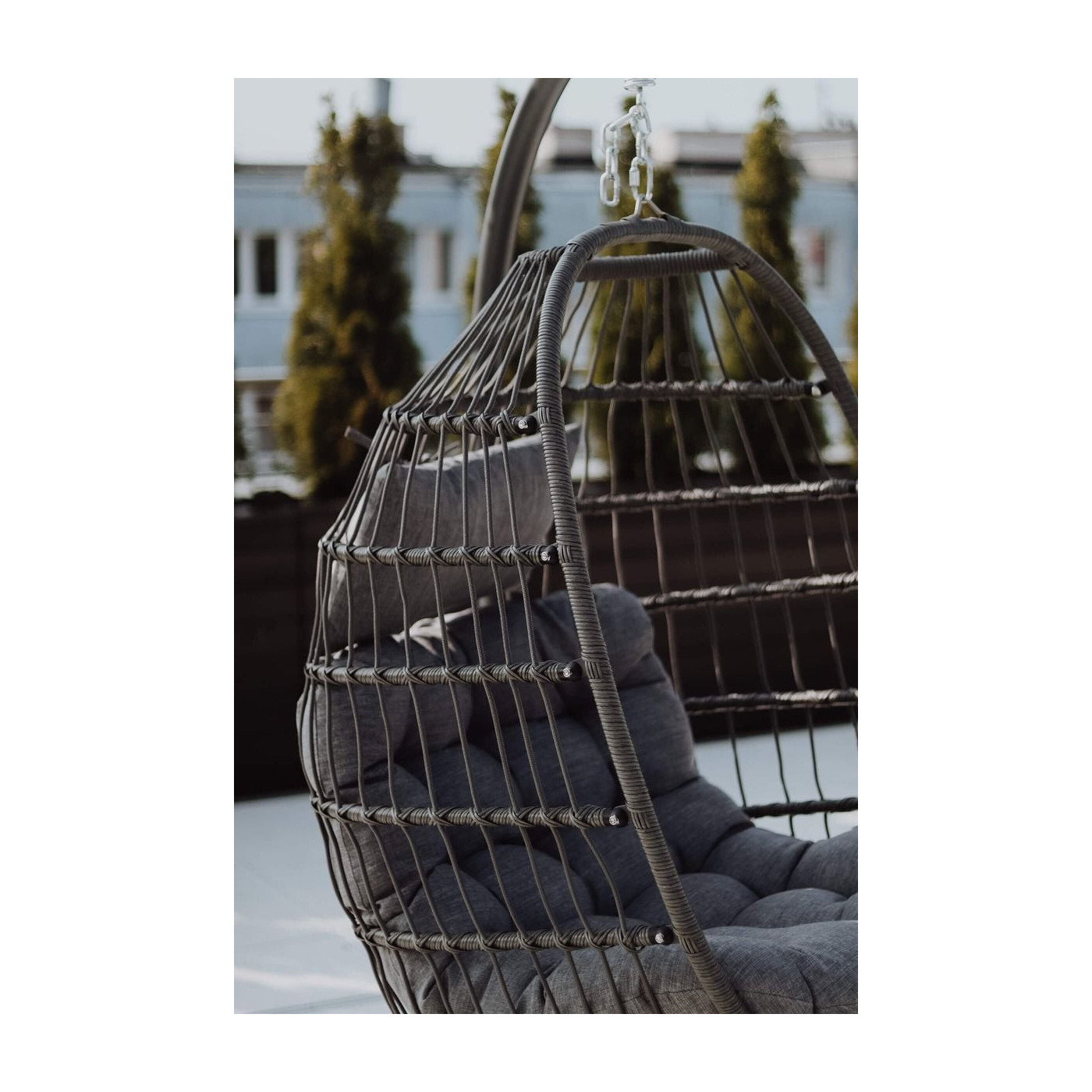 HARMONY FOTEL WISZĄCY GREY