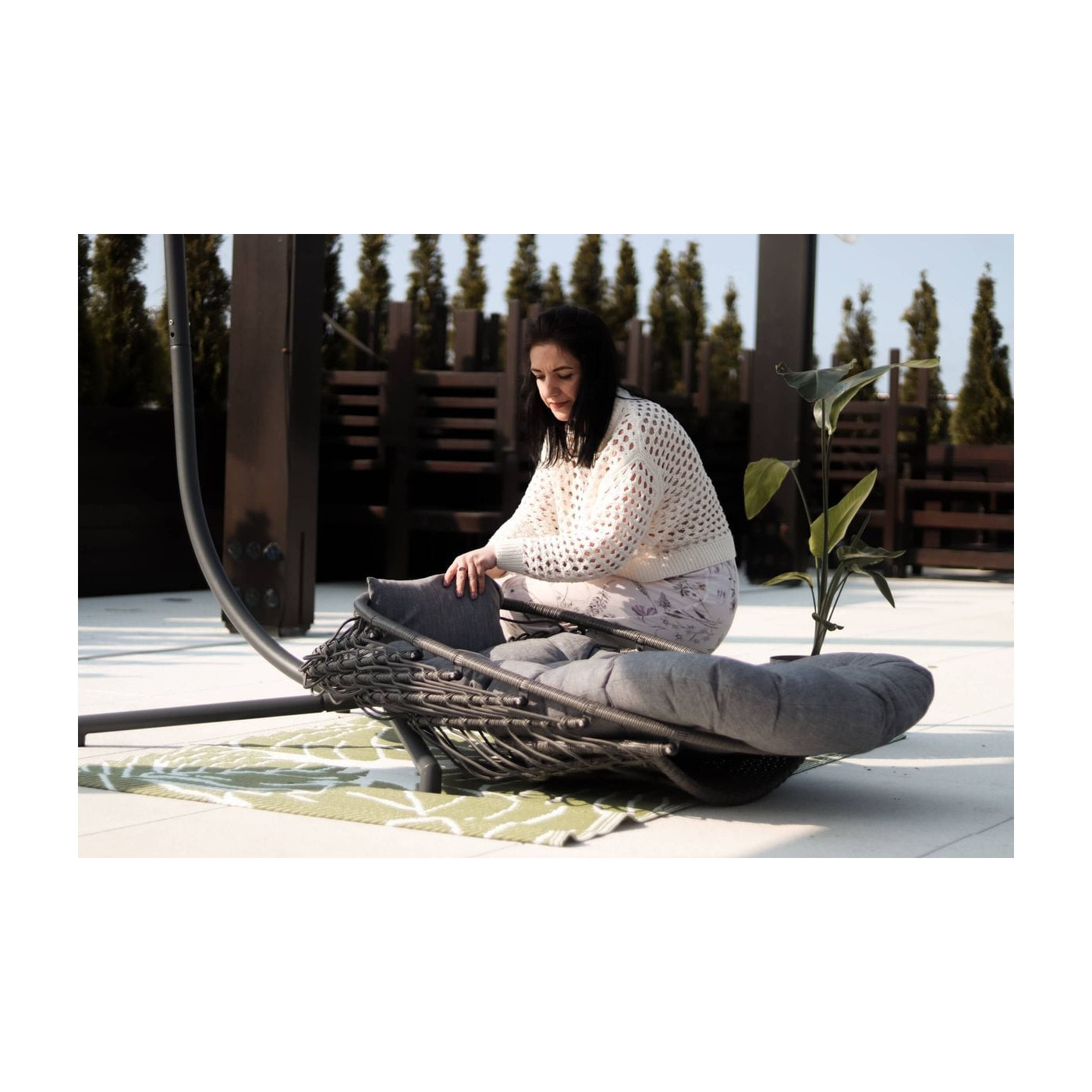 HARMONY HANGING CHAIR GREY