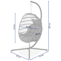 HARMONY HANGING CHAIR GREY