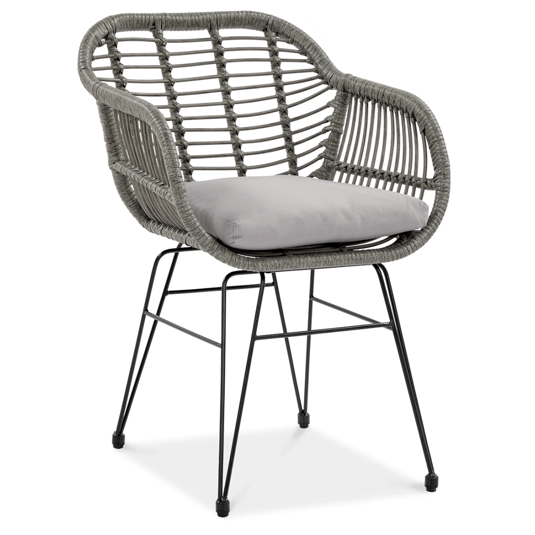 Zestaw mebli balkonowych Kubu 2+1 Grey