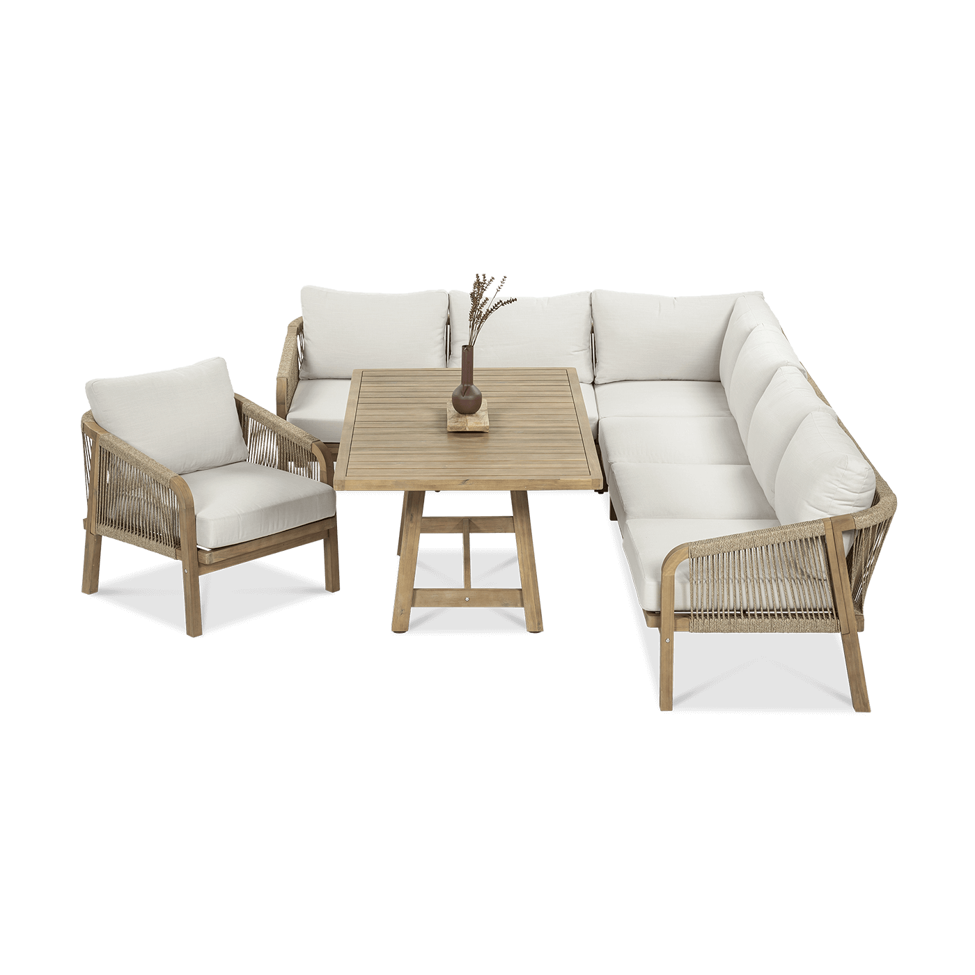 Naroznik ogrodowy z drewna akacjowego MARIGOLD DINING