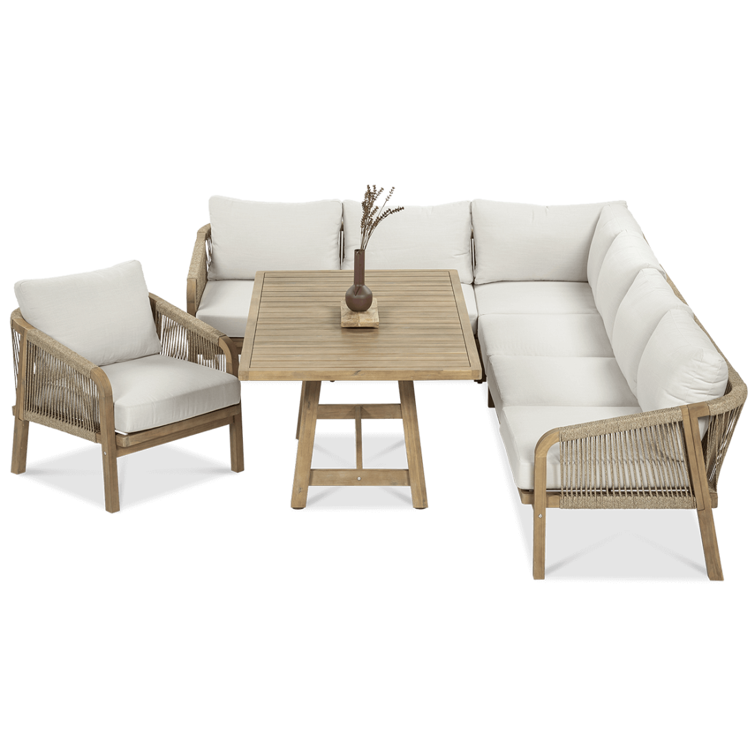 Naroznik ogrodowy z drewna akacjowego MARIGOLD DINING