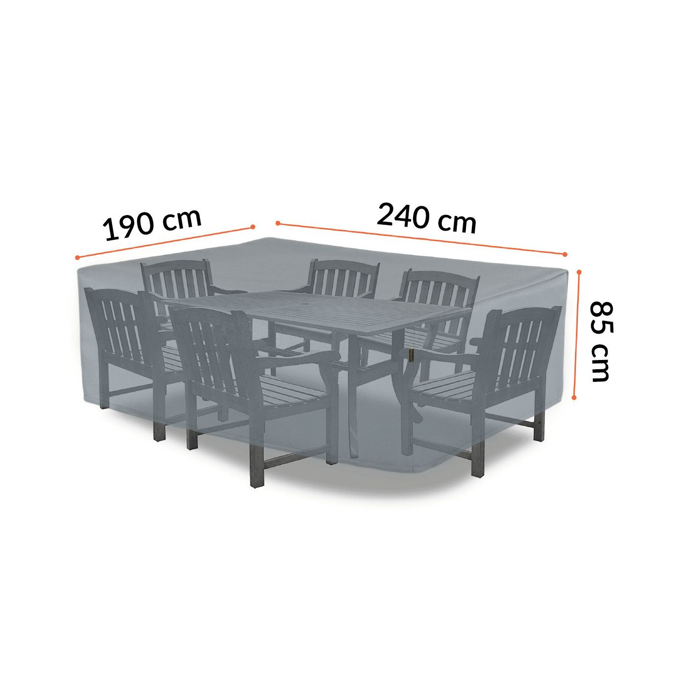 COVER FOR DINING ROOM FURNITURE 240x190x85CM