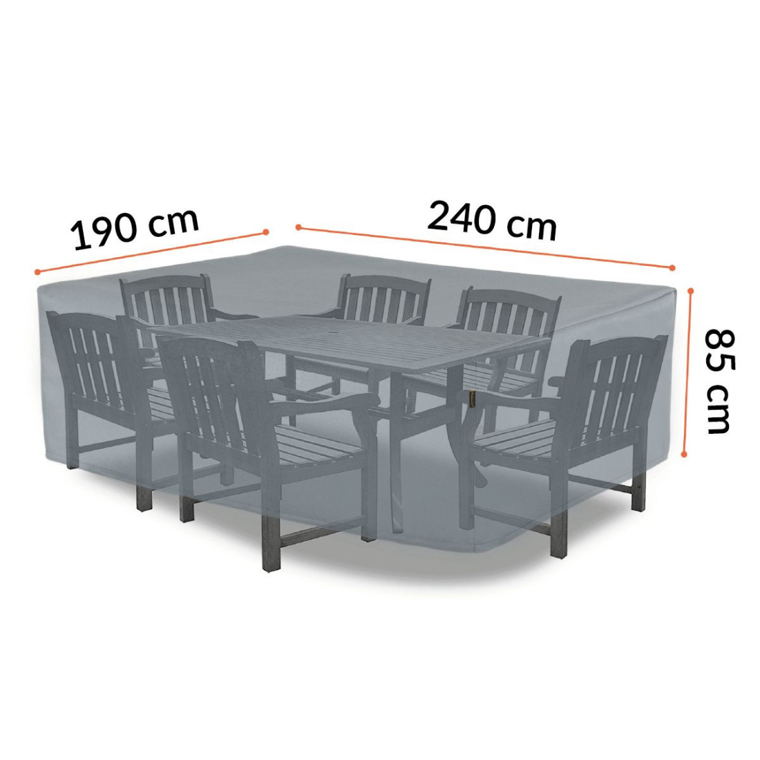 COVER FOR DINING ROOM FURNITURE 240x190x85CM