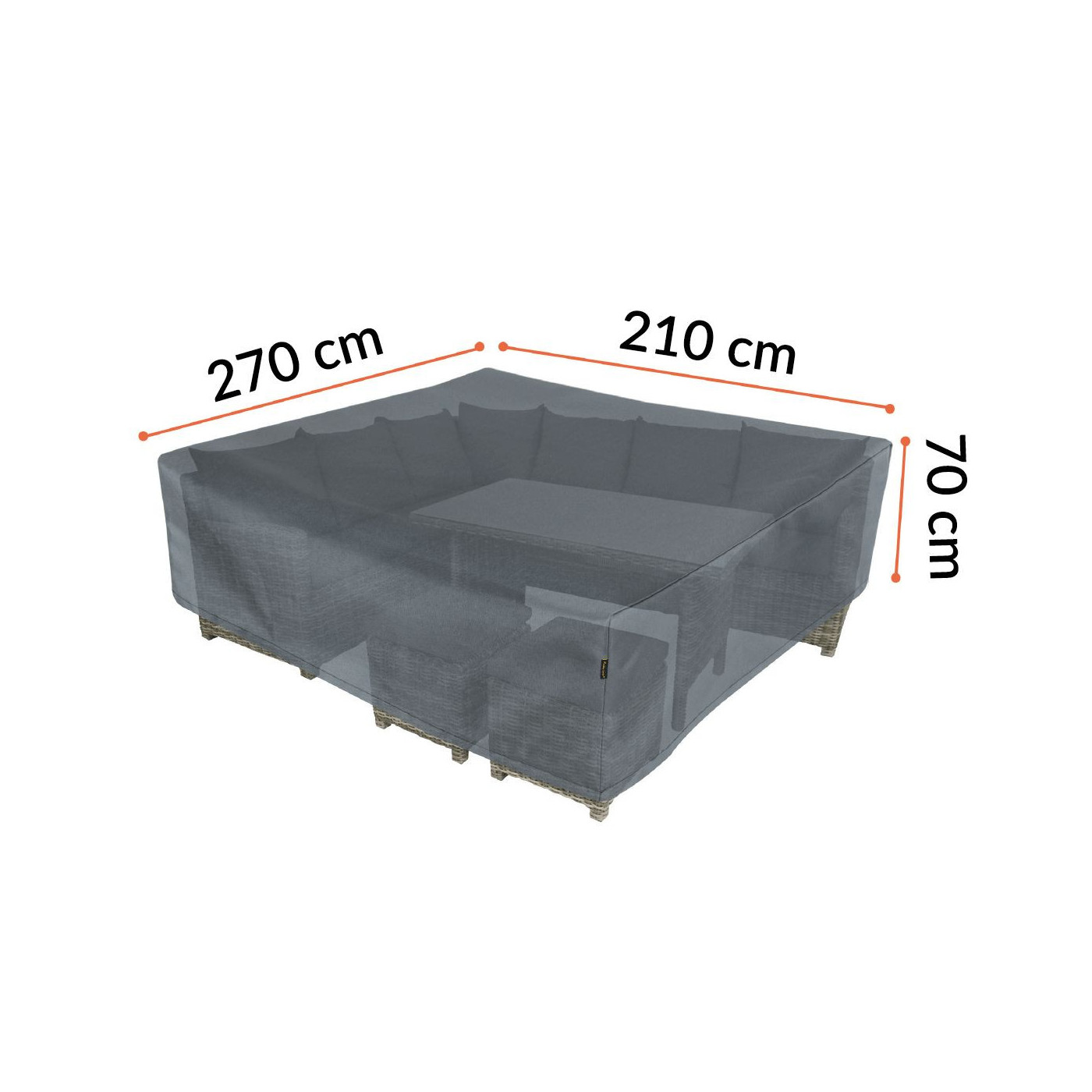 COVER FOR FURNITURE 270x210x70CM