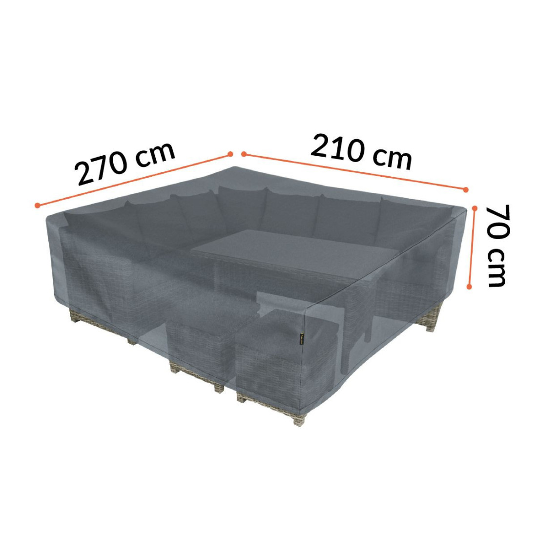 COVER FOR FURNITURE 270x210x70CM