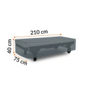 COVER FOR DECK CHAIR 210x75x40CM