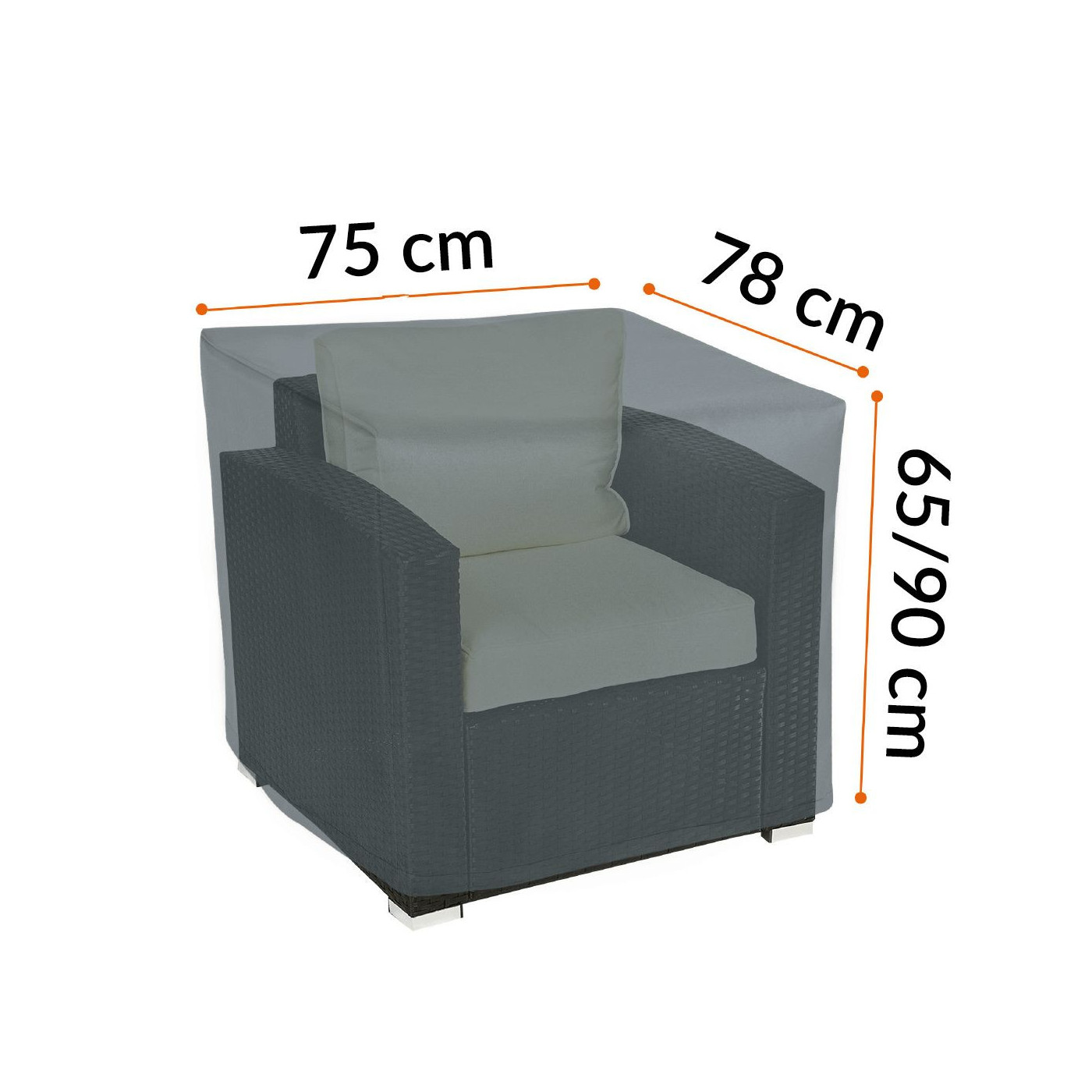 CHAIR COVER 75x78x65/90CM