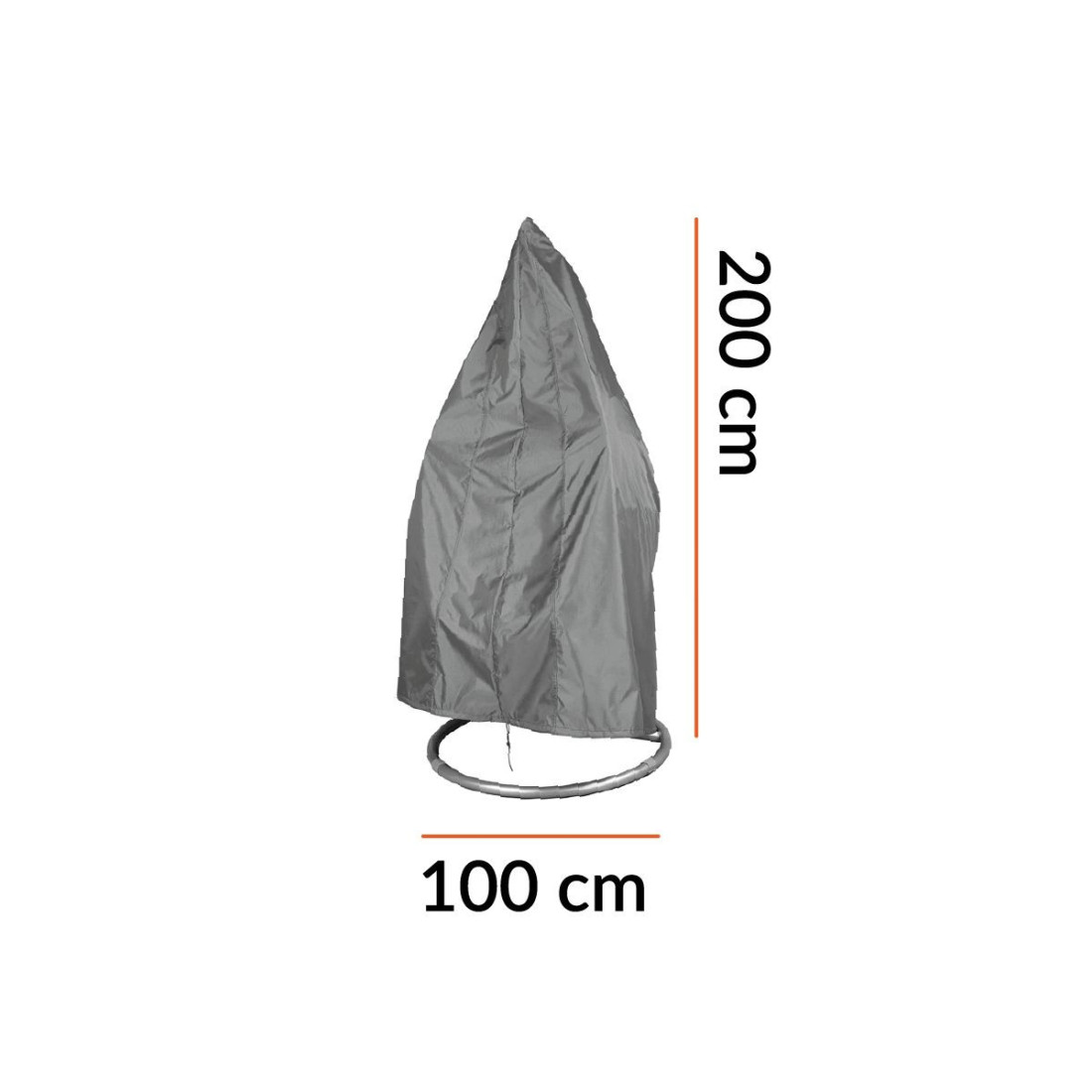 POKROWIEC NA FOTEL WISZĄCY 100x100x200CM