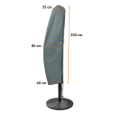 COVER FOR UMBRELLA WITH SIDE POLE UP TO 3.5M