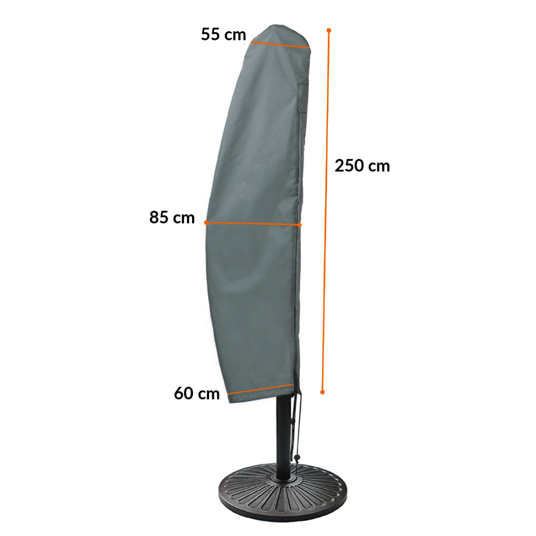 COVER FOR UMBRELLA WITH SIDE POLE UP TO 3.5M