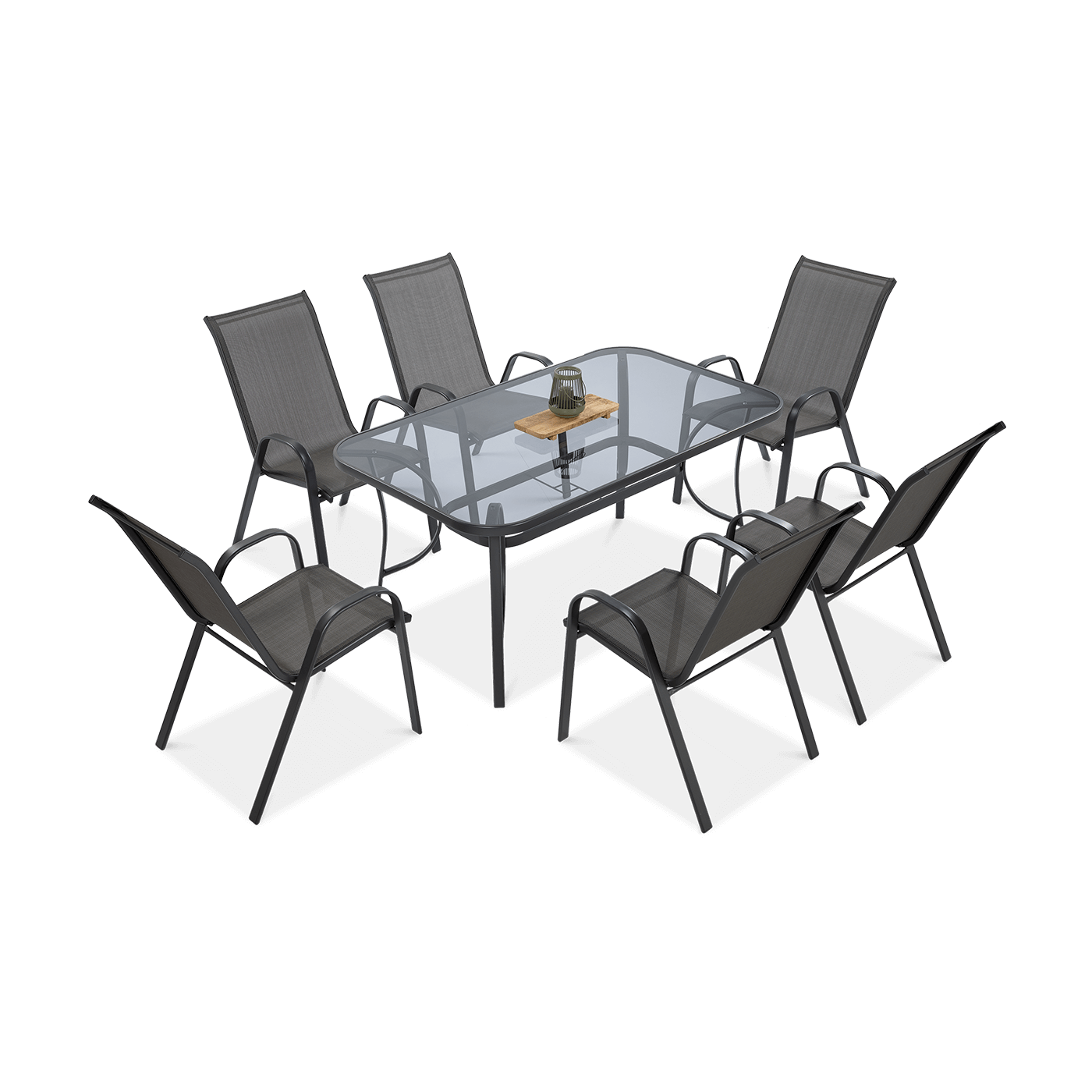 BOLOGNA 150/6 LIGHT GREY SET