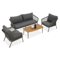 Zestaw mebli ogrodowych ROMA Caffe Hunter Green Furrore